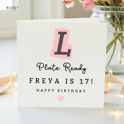 17th birthday card freya 17 - 17th,