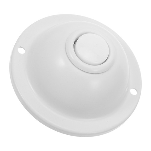 White iron doorbell - white,