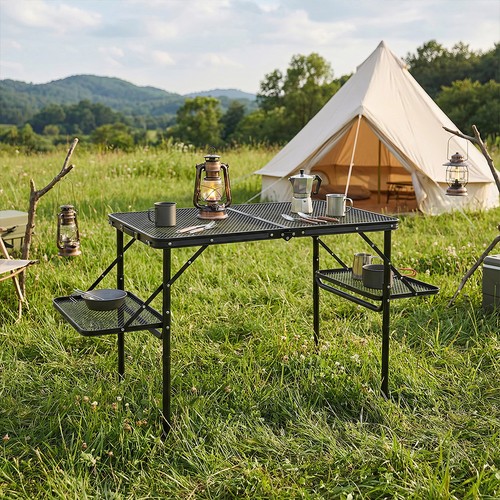 Folding camping table - folding,