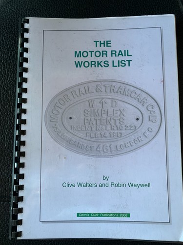 The motor rail works list - rail,