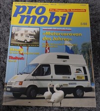 Pro Mobil 5/1988 MB 100 Eura, Ford Transit Eurec GT, VW Bus T3 Teca Amazonas