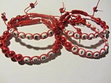 Medical Alert Red Beaded Bracelet ( Choice of  Condition ). Gift wrapped