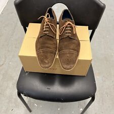 Barker Creative Collection Mens Suede Semi Brogue Shoes Size 11 FX