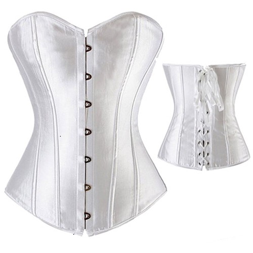 Womens overbust boned corset - overbust,