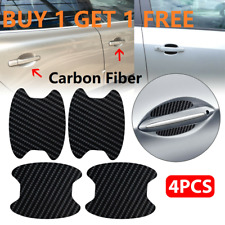 Buy 1 Get 1 Free 4 x Carbon Fiber Car Door Handle Scratch Protector Film Sticker