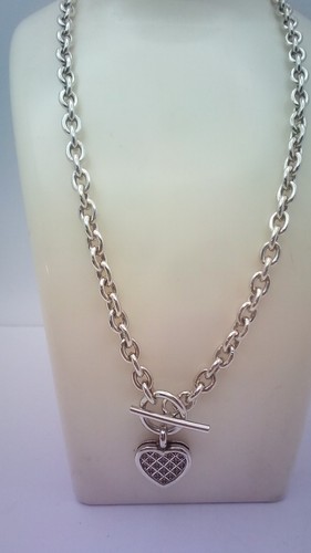 Sterling silver necklace - silver,