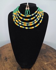 Green African Tribal Boho