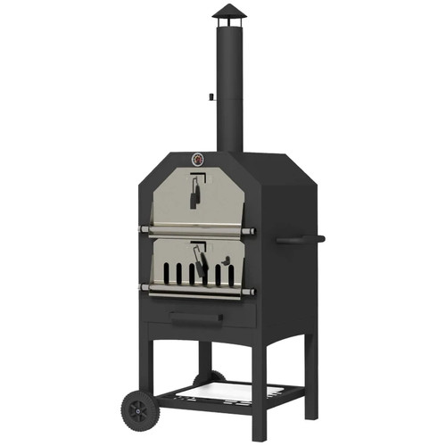Steel tier outdoor pizza - steel,