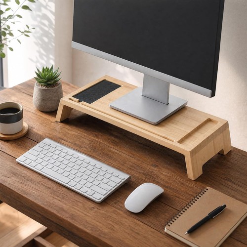 22in bamboo monitor stand - 22in,