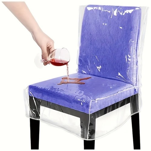 Transparent pvc dinning chair - transparent,