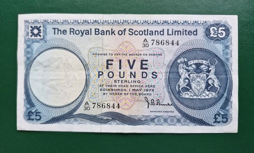 Royal bank scotland 5 - royal, £5