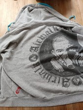 Rare Airwalk Large Mens Skateboarding Hoodie Grey Very Good Condition Size L