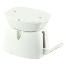 Dependable RV and Motorhome Entry Door Catch with Compartment Clips White