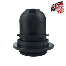 Lamp Holder E27 10mm Thread ES Bulb Holder White or Black *UK Supplier*
