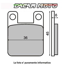 Pair brake pads REAR FANTIC