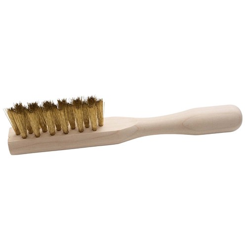 Suede cleaning brush brass - suede,