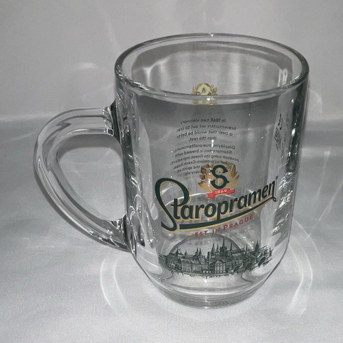 Staropramen half pint - half, glass
