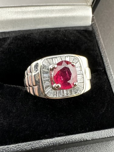 18k white gold men - white, men's