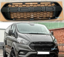 For Ford Transit Custom Grill 2018-2023 Raptor Style Honeycomb Mesh Grille Black