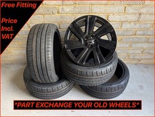 Land Rover Discovery 5 22" Genuine 7023 Gloss Black Alloy Wheels & New Tyres