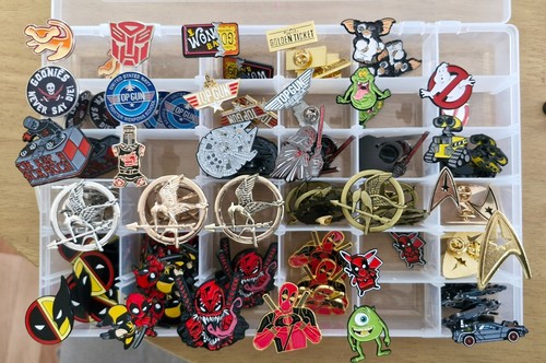 Enamel movie pin badges - movie,