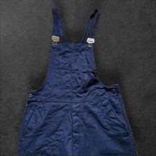 mens vintage dark navy French work dungarees, W34