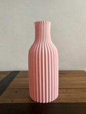 3D Printed Vase Tall Ribbed