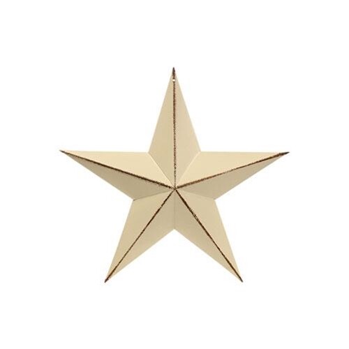 Metal barn tin star - tin,