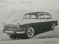 HUMBER SUPER SNIPE 1958 POLICE