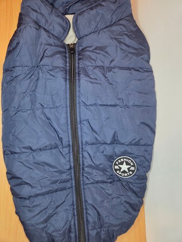 Zipper dog puffer coat - zipper, with
