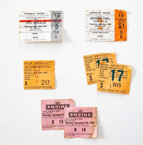 Vintage 1980s ticket - vintage, stub