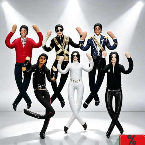 28cm michael jackson posable - michael,