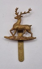 Original British Army Hertfordshire Yeomanry Regiment Brass Cap Badge
