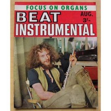 JETHRO TULL BEAT INSTRUMENTAL MAGAZINE AUG 1969 IAN ANDERSON COVER WITH MORE INS