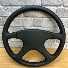 Genuine Momo Ghibli 4 M38 retrimmed leather steering wheel.  1988 Classic.  8B