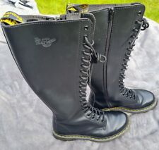 Dr.Martens Vintage 20 Hole Boots UK6 1420 Black Soft Leather 