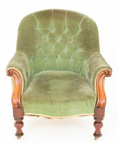 Antique victorian tub chair - antique,