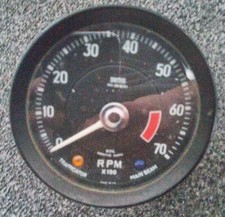 Vintage Smiths 7K Rev Counter