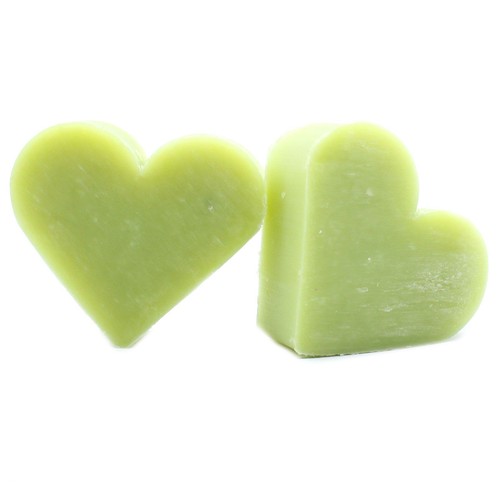 Heart guest soap green - heart,