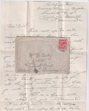 WW1 Cover Letter Longbridge