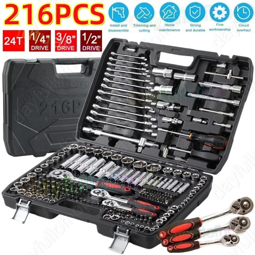 216pcs socket set - set, 3/8