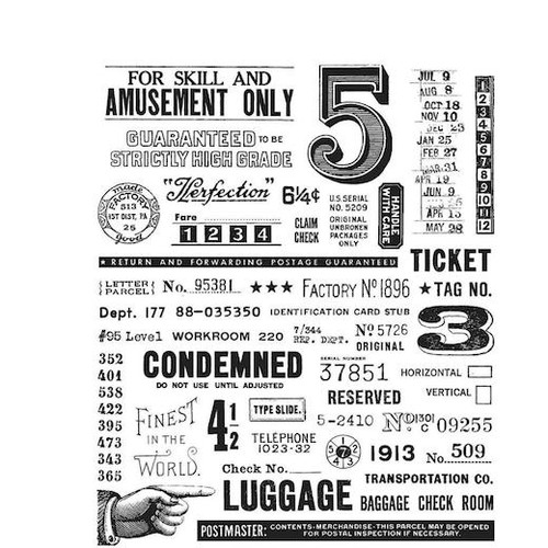 Tim holtz cling - tim, stamps
