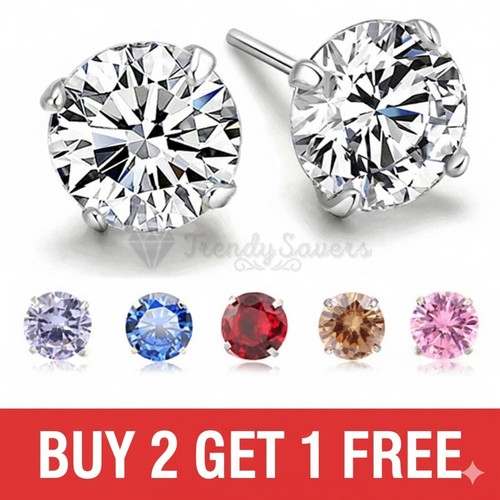 925 sterling silver stud - 925, cz