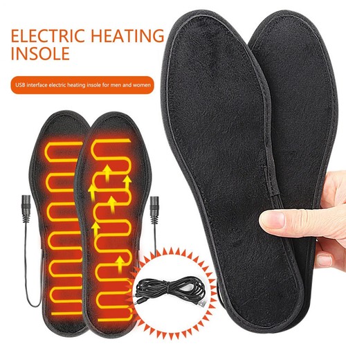 Plug heated shoe insoles - heated,