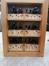 Router Bit Set In Wooden Box 15 Pieces High Performance