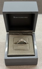Beaverbrooks Platinum Diamond Solitaire Ring  Size M Engagement Ring RRP £4500
