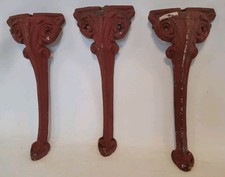 Set Of 3 Antique Salvage Cast