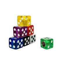 4pc Plastic Dice Tyre Valve