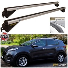 Maypole Locking Aluminium Solid Rails Cross Roof Bars for Vauxhall Zafira B & C