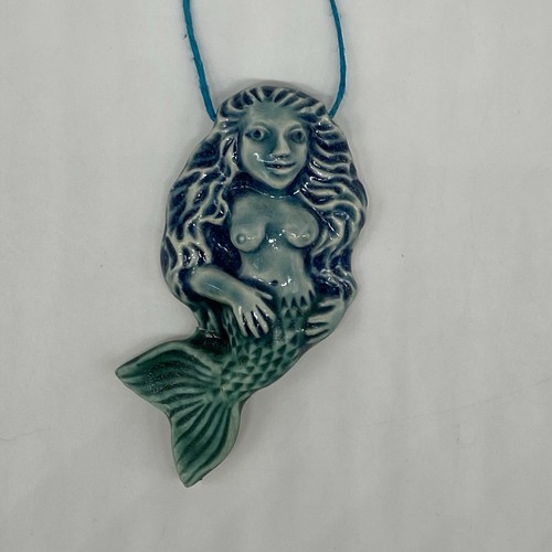 Ceramic studio pottery mermaid - ceramic,